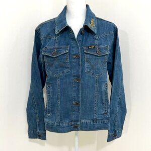 Wrangler Retro Denim Jean Jacket Louisiana State University LSU Tigers Size L